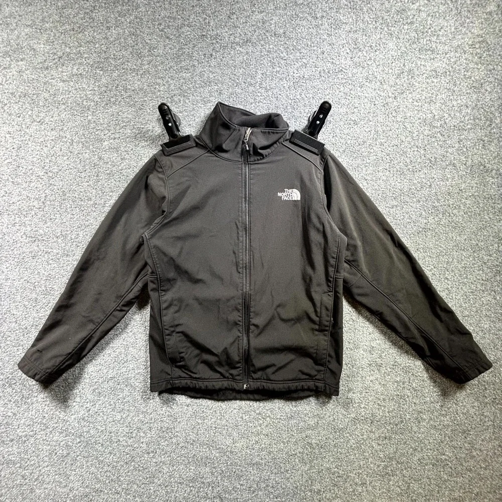 The North Face Jacket Mens Small Black Fleece Lined Full Zip Outdoor Windbreaker